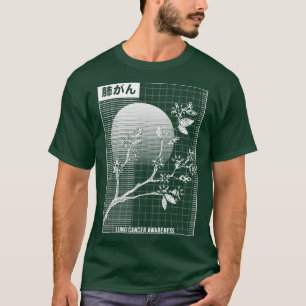 T-shirt Sensibilisation au cancer du poumon Cadeau Sakura 