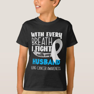 T-shirt Sensibilisation Au Cancer Du Poumon Chaque Respira