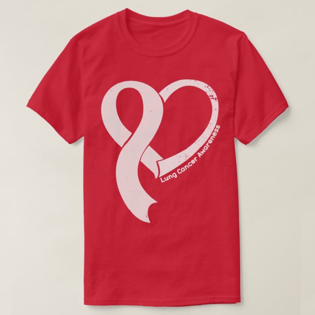 T-shirt Sensibilisation au cancer du poumon Espoir Amour C (Design devant)