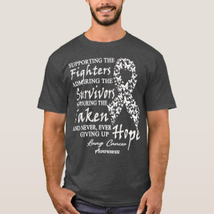 T-shirt Sensibilisation au cancer du poumon Soutenir les c