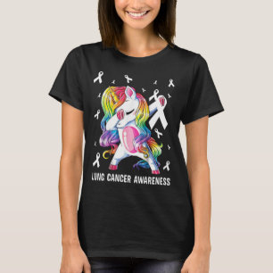 T-shirt Sensibilisation au cancer du poumon - Unicorn Dabb