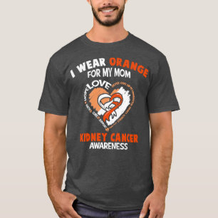 T-shirt Sensibilisation au cancer du rein Je porte Orange