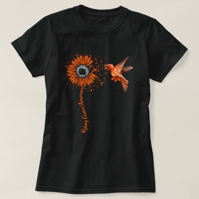 T-shirt Sensibilisation au cancer du rein Tournesol (Design devant)