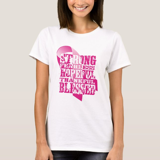 T-shirt Sensibilisation au cancer du sein (Devant)