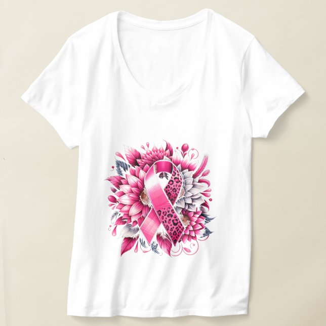 T-shirt Sensibilisation au cancer du sein (Poser)