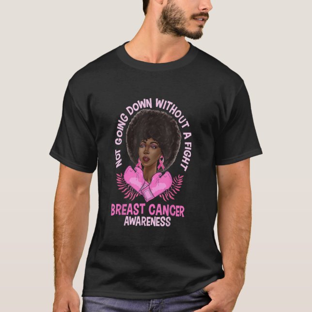 T-shirt Sensibilisation au cancer du sein Afro-afro-améric (Devant)