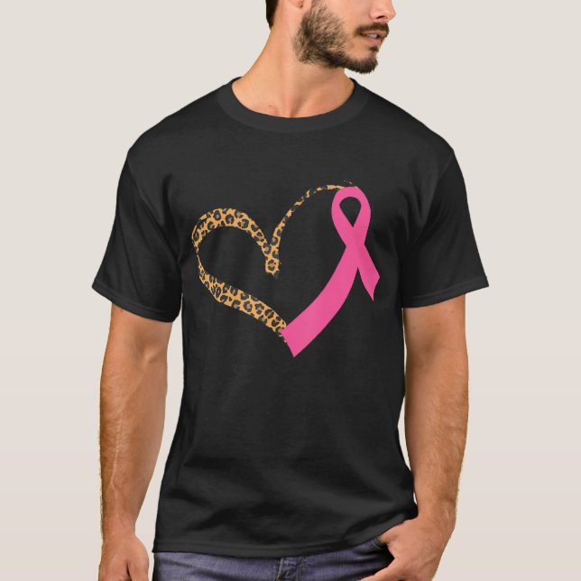 T-shirt Sensibilisation au cancer du sein Coeur Empreinte  (Devant)