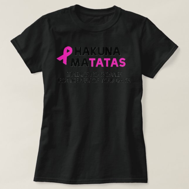 T-shirt Sensibilisation au cancer du sein de la prévivante (Design devant)