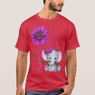 T-shirt Sensibilisation au cancer du sein Elephant Tournes