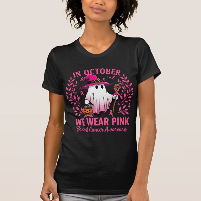 T-shirt Sensibilisation au cancer du sein en octobre Nous  (Devant)