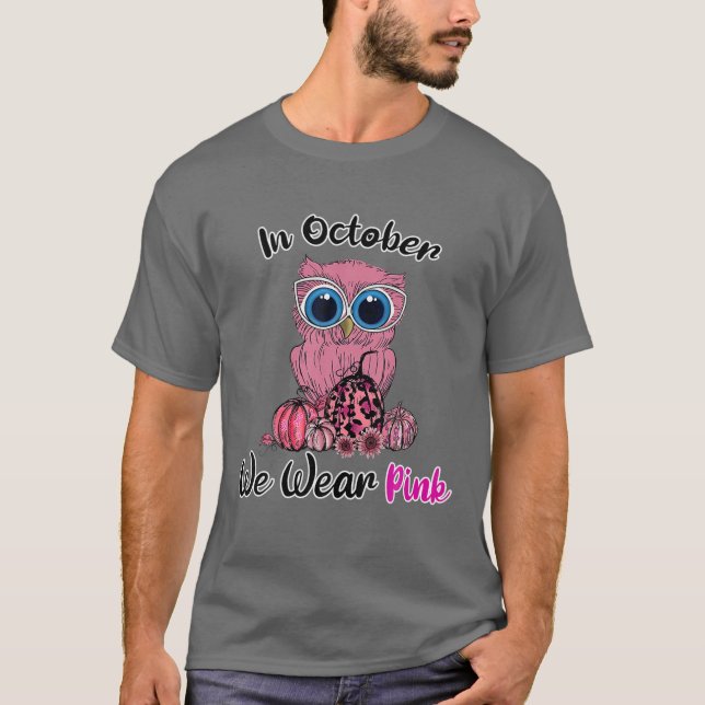 T-shirt Sensibilisation Au Cancer Du Sein En Octobre Nous  (Devant)
