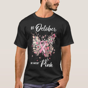 T-shirt Sensibilisation Au Cancer Du Sein En Octobre Nous