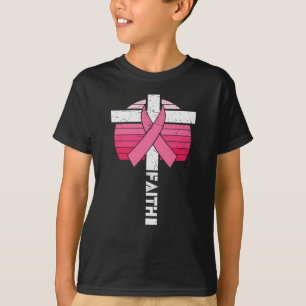 T-shirt Sensibilisation au cancer du sein Espoir Force chr