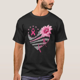 T-shirt Sensibilisation au cancer du sein Fleur du soleil