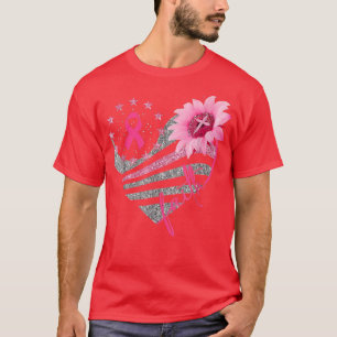 T-shirt Sensibilisation au cancer du sein Fleur du soleil 