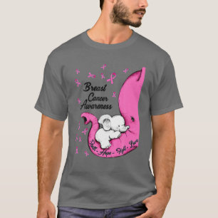 T-shirt Sensibilisation au cancer du sein Foi Espoir Comba