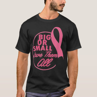 T-shirt Sensibilisation au cancer du sein Gros ou petits É