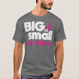 T-shirt Sensibilisation Au Cancer Du Sein Gros Ou Petits É