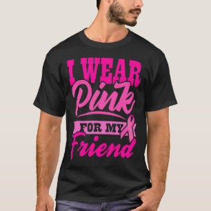 T-shirt Sensibilisation au cancer du sein Je porte du rose