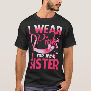 T-shirt Sensibilisation au cancer du sein Je porte le rose