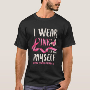 T-shirt Sensibilisation au cancer du sein Je porte le rose