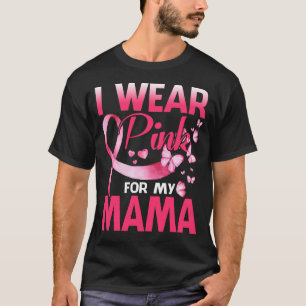 T-shirt Sensibilisation au cancer du sein Je porte le rose
