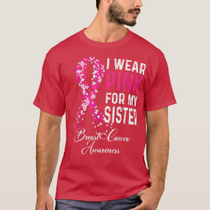 T-shirt Sensibilisation au cancer du sein Je porte le rose