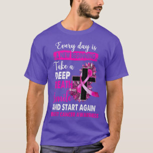 T-shirt Sensibilisation au cancer du sein Leopard Sunflowe
