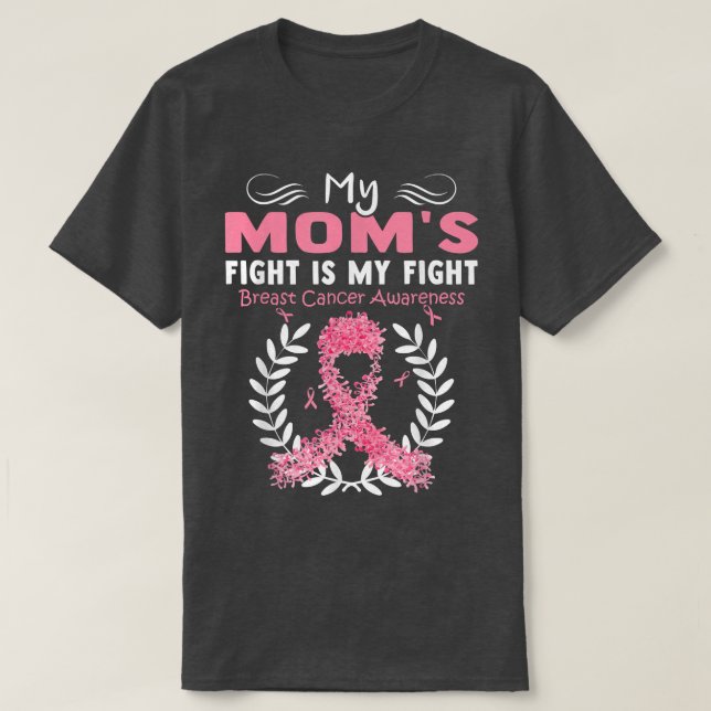 T-shirt Sensibilisation au cancer du sein Pink Ribbon Mama (Design devant)
