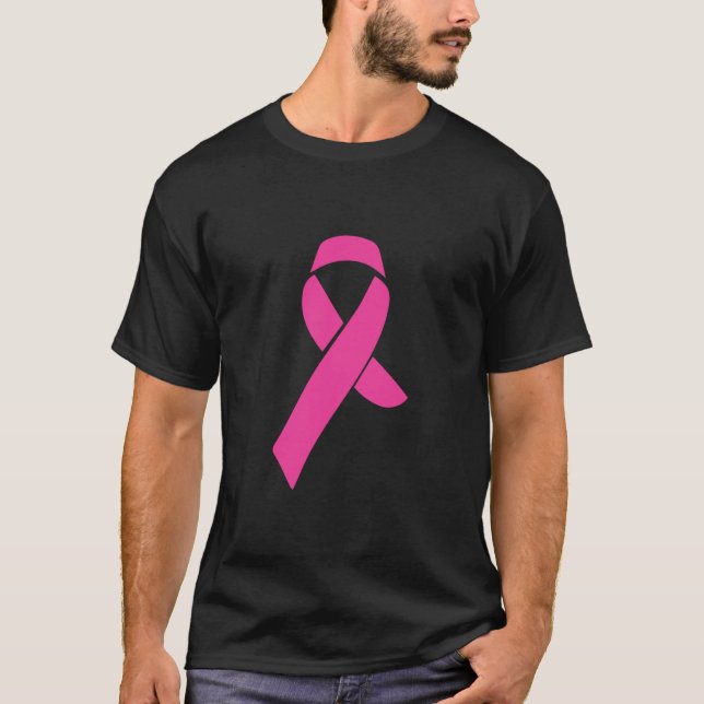 T-shirt Sensibilisation au cancer du sein Ruban rose Je po (Devant)