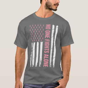 T-shirt Sensibilisation au cancer du sein Ruban rose USA A