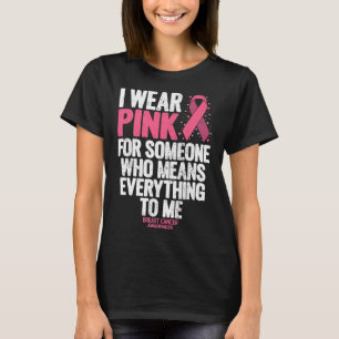 T-shirt Sensibilisation Au Cancer Du Sein Rubans Rose En O