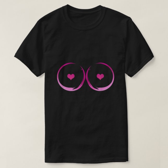 T-shirt Sensibilisation au cancer du sein Sauvez les tatas (Design devant)
