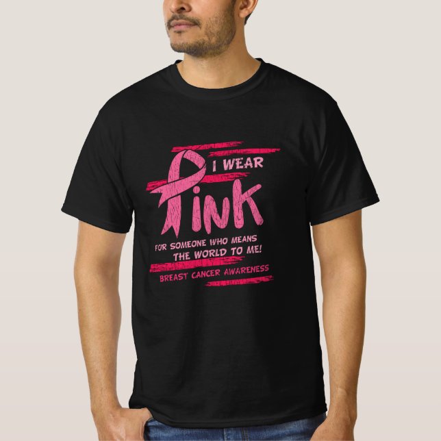 T-shirt Sensibilisation au cancer du sein Soutien aux amis (Devant)