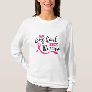 T-shirt Sensibilisation au cancer du sein Typographie noir
