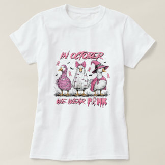 T-shirt Sensibilisation au cancer Nous Portons Rose