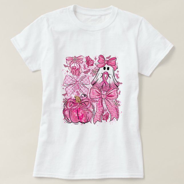 T-shirt Sensibilisation au cancer Nous Portons Rose (Design devant)