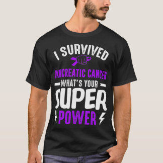 T-shirt Sensibilisation au cancer pancréatique survivant P
