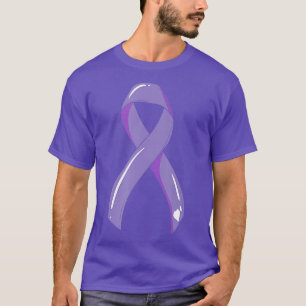 T-shirt Sensibilisation au cancer Ruban Lavande Cancer Sur