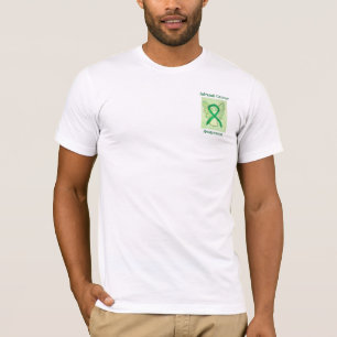 T-shirt Sensibilisation au cancer surrénal Ruban vert Ange