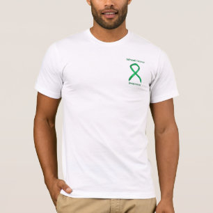 T-shirt Sensibilisation au cancer surrénal Ruban vert Tee