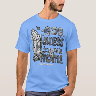 T-shirt Sensibilisation au cerveau Dieu bénisse la foi esp