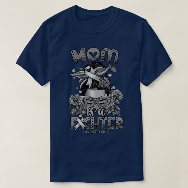 T-shirt Sensibilisation au cerveau Maman chasse désordre b (Design devant)