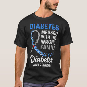 T-shirt Sensibilisation Au Diabète Messisée Avec La Mauvai