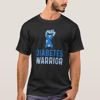 T-shirt Sensibilisation au diabète Novembre T1D Guerrier d