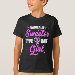 T-shirt Sensibilisation au diabète sucré Type One Girl Cad