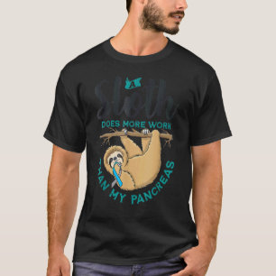 T-shirt Sensibilisation au diabète Un paresseux fait plus