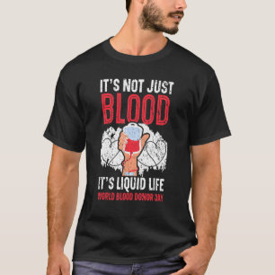 T-shirt Sensibilisation au don de sang Donateur de sang Ph