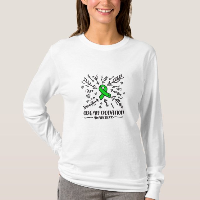 T-shirt Sensibilisation au don d'organes, donneur d'organe (Devant)