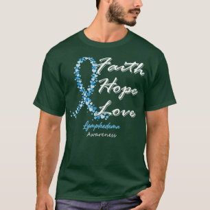T-shirt Sensibilisation au lymphoedème Foi Espoir Amour Da